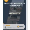 Apostila Motorista Prefeitura de Tatuí SP 2023