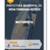 Apostila Motorista Prefeitura de Nova Itaberaba SC 2023
