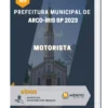 Apostila Motorista Prefeitura de Arco Íris SP 2023