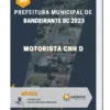 Apostila Motorista CNH D Prefeitura de Bandeirante SC 2023