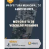 Apostila Motorista De Veículos Pesados Prefeitura de Lages SC 2023