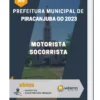 Apostila Motorista Socorrista Prefeitura de Piracanjuba GO 2023