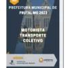 Apostila Motorista Transporte Coletivo Prefeitura de Frutal MG 2023
