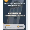 Apostila Motorista de Transporte Escolar Prefeitura de Aracruz ES 2023