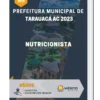 Apostila Nutricionista Prefeitura de Tarauacá AC 2023