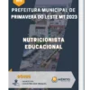 Apostila Nutricionista Educacional Prefeitura de Primavera do Leste MT 2023