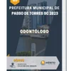 Apostila Odontólogo Prefeitura de Passo de Torres SC 2023