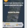 Apostila Odontólogo Prefeitura de Novo Horizonte SC 2023