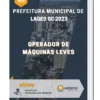 Apostila Operador De Máquinas Leves Prefeitura de Lages SC 2023