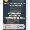 Apostila Operador da Estação de Tratamento de Água Prefeitura de Lindoia SP 2023