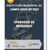 Apostila Operador de Máquinas Prefeitura de Campo Verde MT 2023