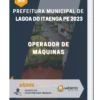 Apostila Operador de Máquinas Prefeitura de Lagoa do Itaenga PE 2023