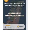 Apostila Operador de Máquinas Pesadas Prefeitura de Laguna Carapã MS 2023