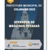 Apostila Operador de Máquinas Pesadas Prefeitura de Coluna MG 2023