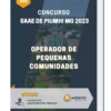 Apostila Operador de Pequenas Comunidades Concurso SAAE de Piumhi MG 2023