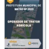 Apostila Operador de Trator Agrícola Prefeitura de Matão SP 2023