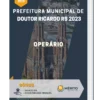 Apostila Operário Prefeitura de Doutor Ricardo RS 2023