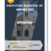 Apostila Operário Prefeitura de Iapu MG 2023