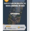 Apostila Operário Prefeitura de Nova Londrina PR 2023