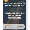 Apostila Professor De 1º A 5º Ano Do Ensino Fundamental Prefeitura de Laguna Carapã MS 2023