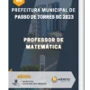 Apostila Professor De Matemática Prefeitura de Passo de Torres SC 2023