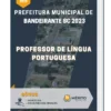 Apostila Professor de Língua Portuguesa Prefeitura de Bandeirante SC 2023