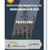 Apostila Psicólogo Prefeitura de Serra Branca PB 2023