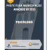 Apostila Psicólogo Prefeitura de Aracruz ES 2023