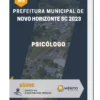 Apostila Psicólogo Prefeitura de Novo Horizonte SC 2023