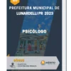 Apostila Psicólogo Prefeitura de Lunardelli PR 2023