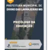 Apostila Psicólogo Da Educação Prefeitura de Divino das Laranjeiras MG 2023