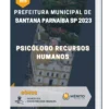 Apostila Psicólogo Recursos Humanos Prefeitura de Santana Parnaíba SP 2023