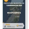 Apostila Recepcionista Prefeitura de Carinhanha BA 2023