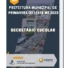 Apostila Secretário Escolar Prefeitura de Primavera do Leste MT 2023
