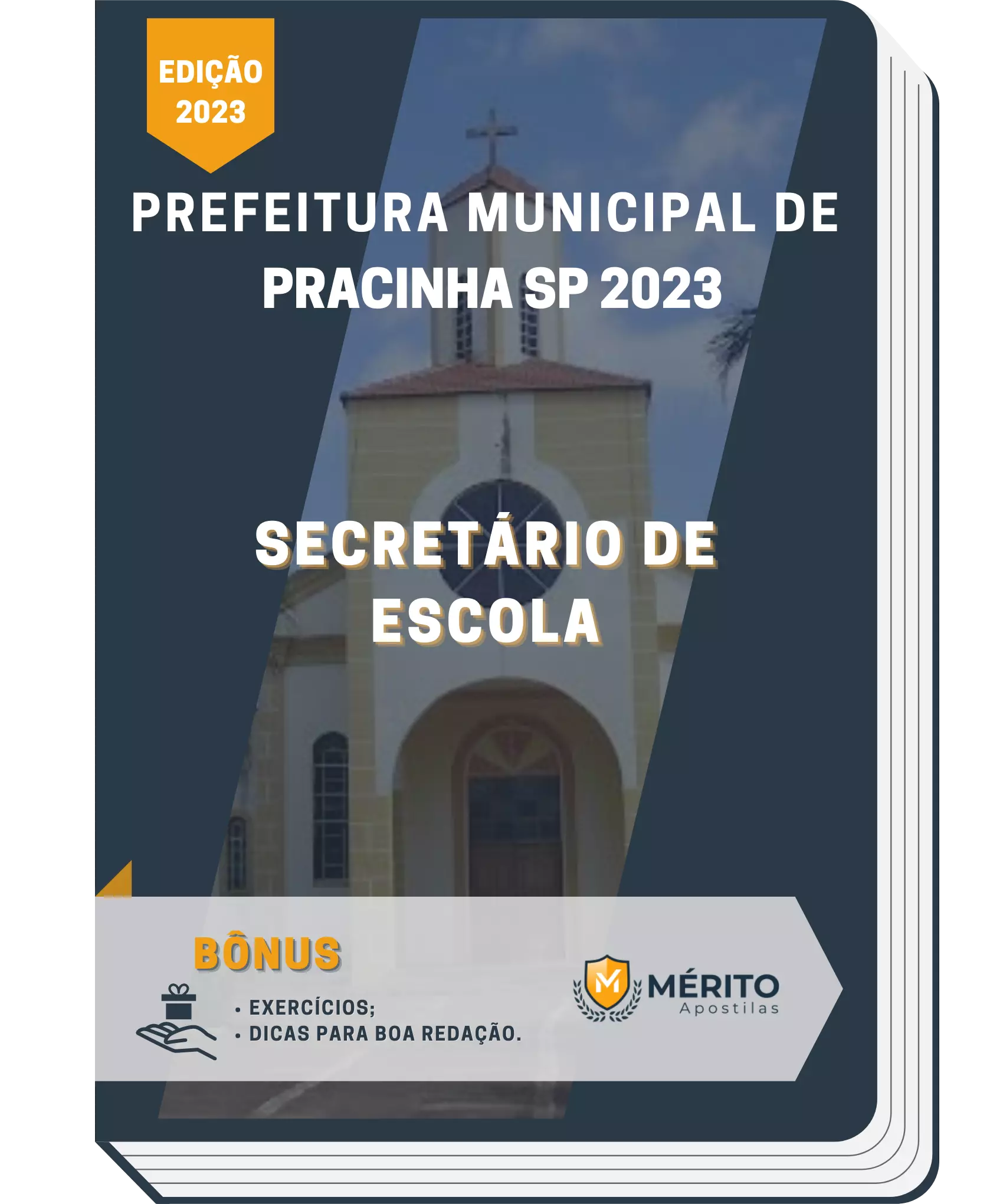 Apostila Secretário de Escola Prefeitura de Pracinha SP 2023