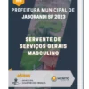 Apostila Servente de Serviços Gerais Prefeitura de Jaborandi SP 2023