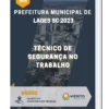 Apostila Técnico De Segurança No Trabalho Prefeitura de Lages SC 2023