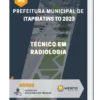 Apostila Técnico Em Radiologia Prefeitura de Itapiratins TO 2023