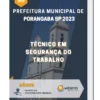Apostila Técnico Em Segurança Do Trabalho Prefeitura de Porangaba SP 2023