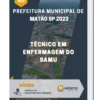 Apostila Técnico em Enfermagem do SAMU Prefeitura de Matão SP 2023