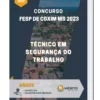 Apostila Técnico em Segurança do Trabalho Concurso FESP de Coxim MS 2023