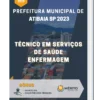 Apostila Técnico em Serviços de Saúde Enfermagem Prefeitura de Atibaia SP 2023