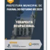 Apostila Terapeuta Ocupacional Prefeitura de Faxinal do Soturno RS 2023