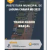Apostila Trabalhador Braçal Prefeitura de Laguna Carapã MS 2023