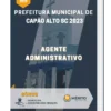 Apostila Agente Administrativo Prefeitura de Capão Alto SC 2023