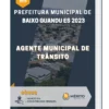 Apostila Agente Municipal de Trânsito Prefeitura de Baixo Guandu ES 2023