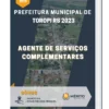Apostila Agente de Serviços Complementares Prefeitura de Toropi RS 2023