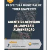 Apostila Agente de Serviços de Limpeza e Alimentação Prefeitura de Terra Boa PR 2023