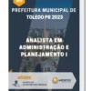Apostila Analista em Administração e Planejamento I Prefeitura de Toledo PR 2023