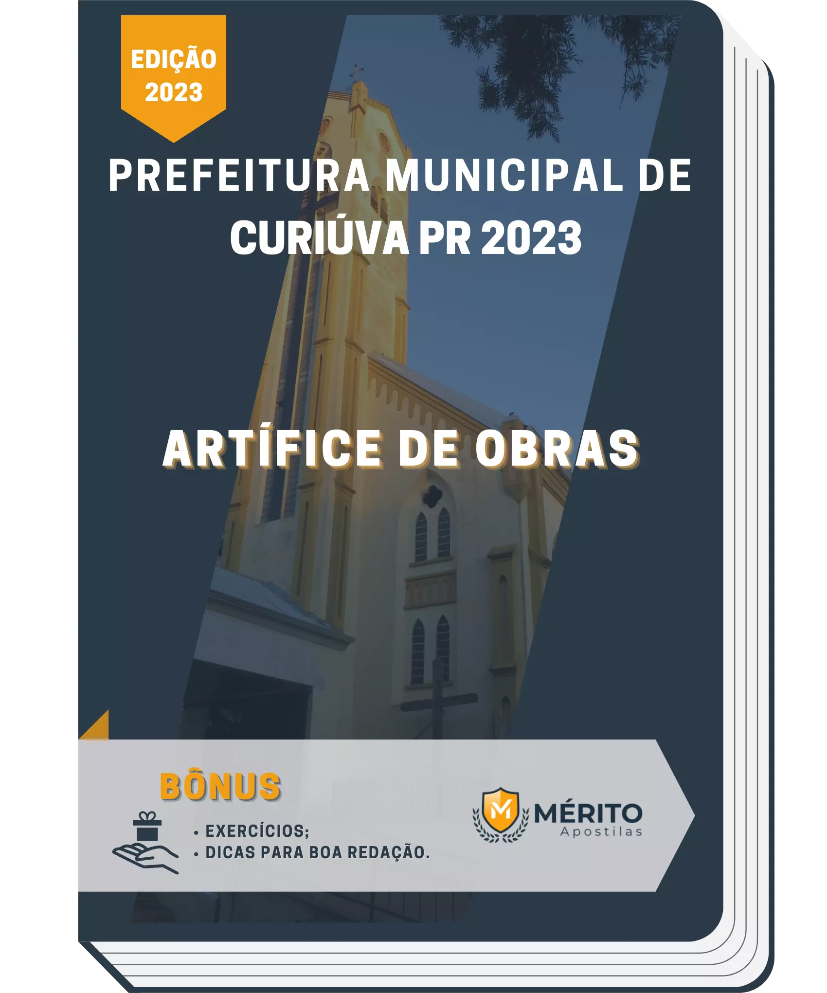 Apostila Artífice De Obras Prefeitura de Curiúva PR 2023